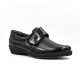 Suave Γυναικείo δερμάτινο με λουστρίνι casual London 8010T Μαύρο