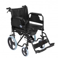 ΜΟΒΙΑΚ Αναπηρικό Αμαξίδιο Με Δοχείο Εσωτερικού Χώρου ΙΙΙ 12'' 44 cm 0807985 Μαύρο