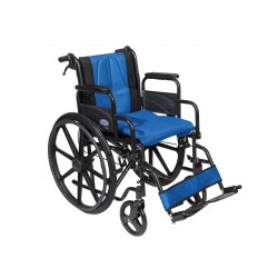 MOBIAK Αναπηρικό Αμαξίδιο Σειρά Golden 24'' Μπλε-Μαύρο 45 cm 0808481 Μπλε
