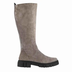 Naturelle Γυναικεία Δερμάτινη μπότα σουέτ 10460 Γκρι