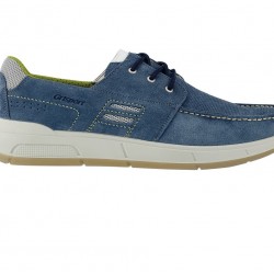 Grisport Ανδρικό ανατομικό δερμάτινο παπούτσι casual 44601 Μπλε