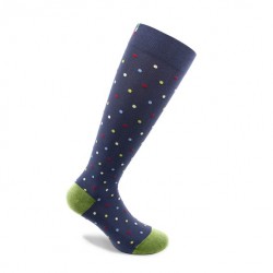 Gelatto Ελαστικές κάλτσες κάτω γόνατος 70 DEN (12-14 mmHg) μπλε πουά