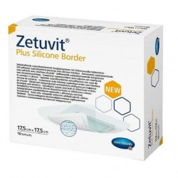 Hartmann Zetuvit Plus Silicone Border Επιθέματα Κατακλίσεων 12.5x12.5 cm 1 τεμάχιo