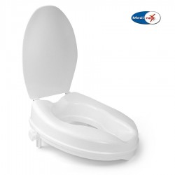 Ανυψωτικό τουαλέτας Medinext Deluxe 10 cm με με καπάκι και πλαϊνούς σφιγκτήρες 