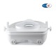 Ανυψωτικό τουαλέτας Medinext Deluxe 15 cm με με καπάκι και πλαϊνούς σφιγκτήρες 