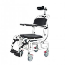 MOBIAK Αμαξίδιο με Δοχείο AQUA-RECLINING 43 cm 0805498 άσπρο/μαύρο