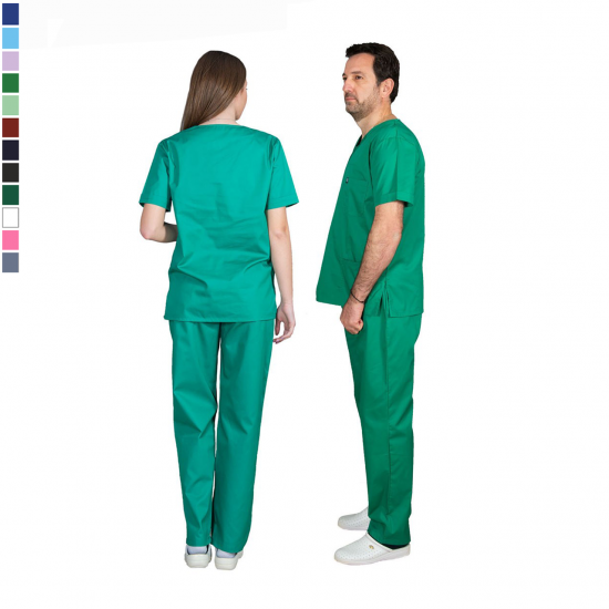 Ιατρική Στολή Μπλούζα - Παντελόνι (Σετ) Unisex Ανοιχτό Πράσινο Ιατρική Στολή Μπλούζα - Παντελόνι (Σετ) Unisex Ανοιχτό Πράσινο