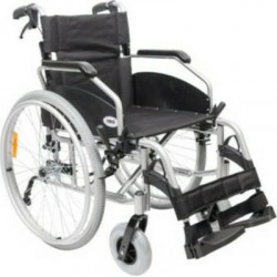 MOBIAK Αναπηρικό Αμαξίδιο ALU IV Lion 24'' QR 48 cm 0810830 Μαύρο 