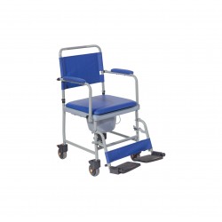ΜΟΒΙΑΚ Αναπηρικό Αμαξίδιο Μπάνιου με Δοχείο CYAN 4'' 43 cm 0805453 Μπλε