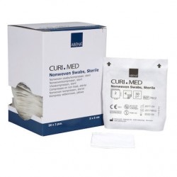 Curi Med Επιθέματα Non woven Αποστειρωμένα 4ply, 5x5cm 7012 - Συσκευασία 50 x 2 τεμαχίων 