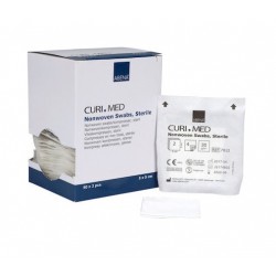 Curi Med Επιθέματα Non woven Αποστειρωμένα 4ply, 5x5cm 7012 - Συσκευασία 50 x 2 τεμαχίων 