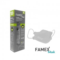 Famex FFP2 N95 Μάσκα Προστασίας - 1 τμχ Γκρι