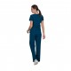 Ιατρική Στολή Γυναικεία Μπλούζα - Παντελόνι (Σετ) Stretch Πετρόλ