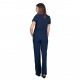 Ιατρική Στολή Γυναικεία Μπλούζα - Παντελόνι (Σετ) Stretch Σκούρο Μπλέ