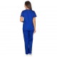 Ιατρική Στολή Γυναικεία Μπλούζα - Παντελόνι (Σετ) Μπλε 