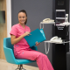 Ιατρική Στολή Γυναικεία Μπλούζα - Παντελόνι (Σετ) Ροζ