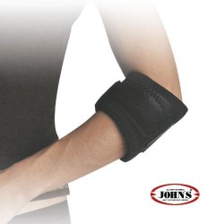 JOHN'S Δέστρα Επικονδυλίτιδας Tennis Elbow Strap Wrap Around Black Line 120172 One Size