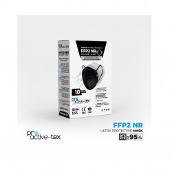 PROACTIVE-TEX Μάσκα FFP2 NR Υψηλής Προστασίας Μαύρη - 1 τεμάχιο