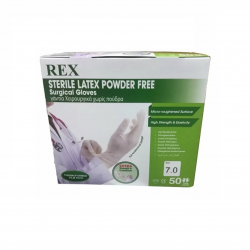 REX Γάντια αποστειρωμένα χωρίς πούδρα RXSTNP85 8.5 - 50 ζεύγη