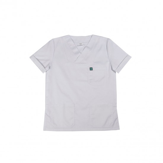 Ιατρική Στολή Μπλούζα - Παντελόνι (Σετ) Unisex Λευκό Ιατρική Στολή Μπλούζα - Παντελόνι (Σετ) Unisex Λευκό