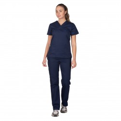Ιατρική Στολή Γυναικεία Μπλούζα - Παντελόνι (Σετ) Σκούρο Μπλε