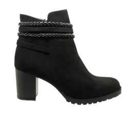 Γυναικείο Ανατομικό Μποτάκι NATURELLE 51382 Μαύρο