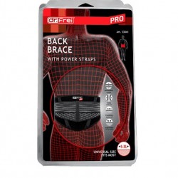 Dr Frei Pro Ζώνη οσφύος με ισχυρές μπανέλες S 3041 one size Μαύρο