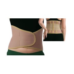 Alfacare Ζώνη οσφύος neoprene με μπανέλες AC-1066Β One size Μπεζ