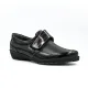 Suave Γυναικείo δερμάτινο με λουστρίνι casual London 8010T Μαύρο