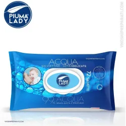 Piuma Lady Aqua – Καθαριστικά Μωρομάντηλα 99% νερό - 72 τεμάχια