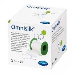 Hartmann Omnisilk ταινία στερέωσης από λευκό συνθετικό μετάξι 5 cm x 5 m 9004322