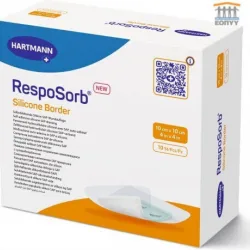 Hartmann Resposorb Silicone Border Αυτοκόλλητα Επιθέματα Κατακλίσεων 10x10 cm 10 τεμάχια