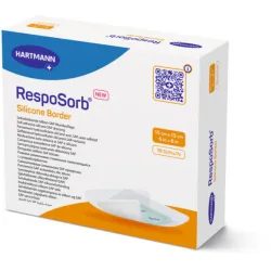Hartmann Resposorb Silicone Border Αυτοκόλλητα Επιθέματα Κατακλίσεων 12.5x12.5 cm 10 τεμάχια