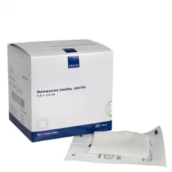 Abena Επιθέματα Non woven αποστειρωμένα 4ply 7,5x7,5 cm 7017 -  Συσκευασία 50 x 2 τεμαχίων