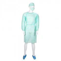 Εξεταστική ρόμπα πράσινη non woven (10 τεμάχια) one size