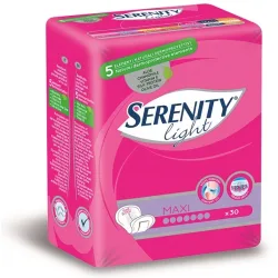 Serenity Light Lady Maxi Σερβιέτα ακράτειας 30 τεμάχια