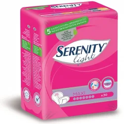 Serenity Light Lady Maxi Σερβιέτα ακράτειας 30 τεμάχια
