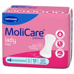 Hartmann Molicare Premium Lady Σερβιέτες ελαφράς ακράτειας 1 σταγόνα 1680350 - 12 τεμάχια