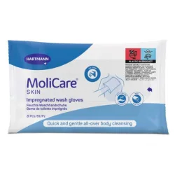 Hartmann MoliCare Skin Γάντια καθαρισμού για oλοκληρωμένο μπάνιο χωρίς τη χρήση νερού - Συσκευασία 8 τεμαχίων 9950740