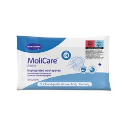 Hartmann MoliCare Skin Γάντια καθαρισμού για oλοκληρωμένο μπάνιο χωρίς τη χρήση νερού - Συσκευασία 8 τεμαχίων 9950740