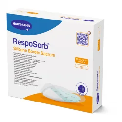 Hartmann Resposorb Silicone Border Sacrum Αυτοκόλλητα Επιθέματα Κατακλίσεων για τον κόκκυγα 18x18 cm 10 τεμάχια