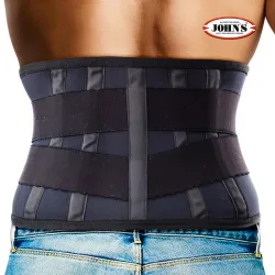 Ζώνη οσφύος neoprene Criss Cross 20 cm John's 120260 Μαύρο