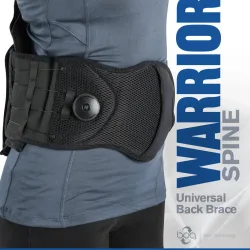 DeRoyal Κηδεμόνας LSO (ΟΜΣΣ) Warrior Spine με Boa Closure System 0811207 Μαύρο One Size 