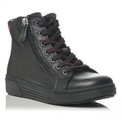 Safe Step Γυναικείο ανατομικό δερμάτινο μποτάκι PH4941 Μαύρο