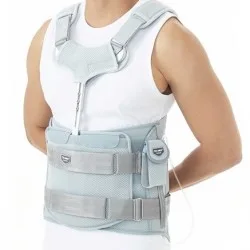 Medical Brace Σπονδυλικό σύστημα οσφύος (T-BAR) με αέρα DR-B029 γκρι