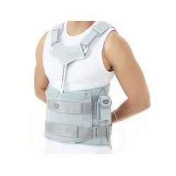 Medical Brace Σπονδυλικό σύστημα οσφύος (T-BAR) με αέρα DR-B029 γκρι