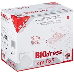 Rays Biodress Αποστειρωμένο αυτοκόλλητο επίθεμα πληγών Non Woven 257-15-001 5x7cm - 100 τεμάχια