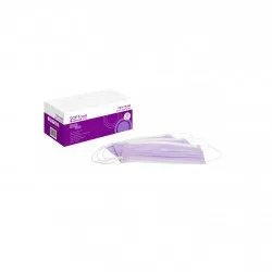 Softcare Ιατρική Μάσκα 3ply Με Λάστιχο Μωβ 50 τεμάχια