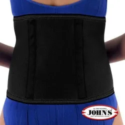 Ζώνη οσφύος με μπανέλες neoprene John’s 120111 Μαύρο
