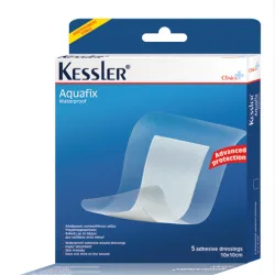 Kessler Clinica Aquafix Αδιάβροχες Αυτοκόλλητες Γάζες 10x10cm 25 τεμάχια